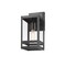 Z-Lite Nuri 1 Light Outdoor Wall Sconce, Black & Clear 596S-BK - alternate 4